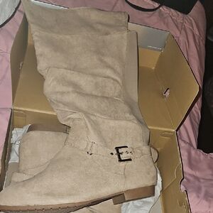 Cloudwalkers Tan Over the Knee Boots